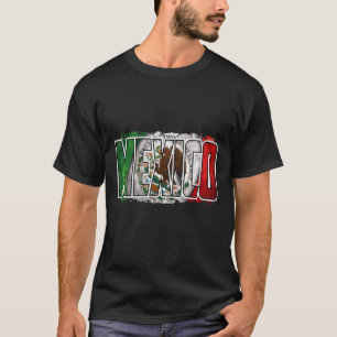 Camiseta México, México, Orgulho da Bandeira Eagle Red Gree