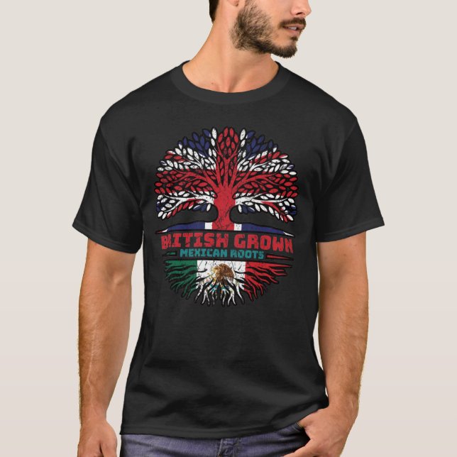 Camiseta México, México, Reino Unido, Árvore Britânica (Frente)