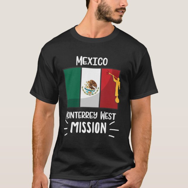 Camiseta Mexico Monterrey West Mormon LDS Mission Missionar (Frente)