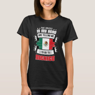 Camiseta México na minha cabeça