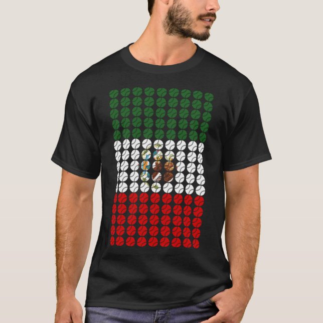 Camiseta México Sinalizador de Baseball para Ventiladores M (Frente)