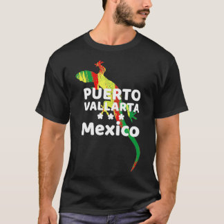Camiseta México Tradição Lizard Iguana Puerto Vallarta