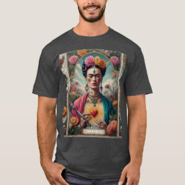 Camiseta México, Viagem Vintage Sugar Skull e Frida Kahlo