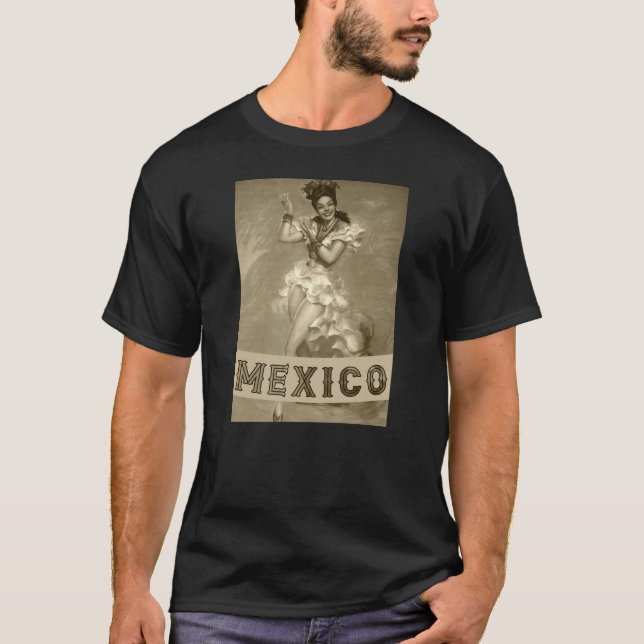 Camiseta MEXICO Vintage Art - Viagem -   (Frente)