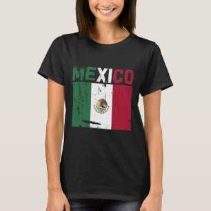Camiseta México Vintage, México Flag Orgulho Hat Jersey 3