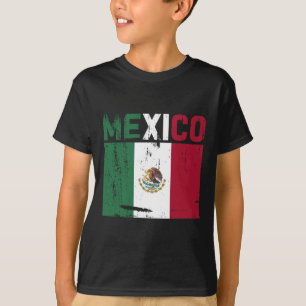 Camiseta México Vintage, México Flag Orgulho Hat Jersey 3