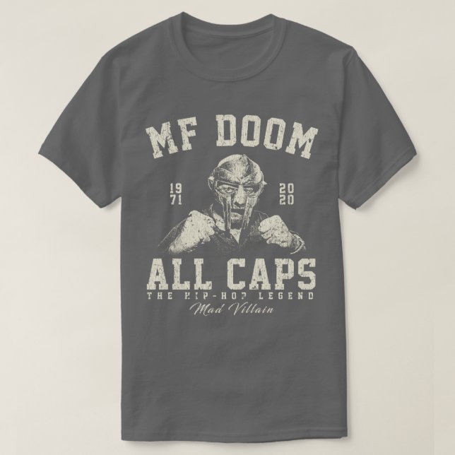 Camiseta MF Doom Retro Vintage White Bolsa (Frente do Design)