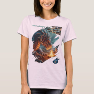 Camiseta Mga Dragon Tribal Fire Dragon Fantasy Art