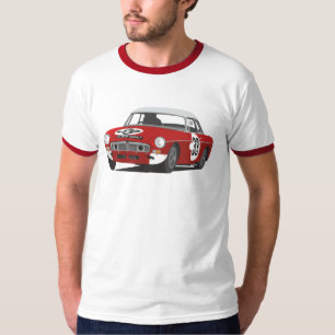 Camiseta MGB Le Mans Car Clássico Vintage Pato de Caminho