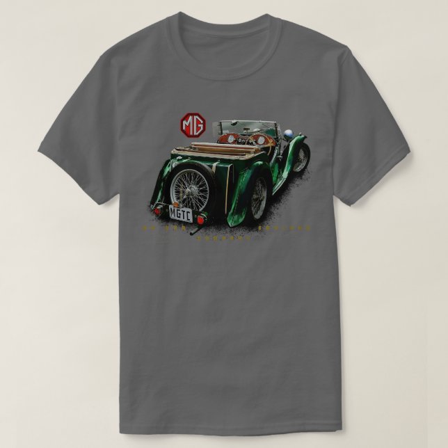 Camiseta MGTC mg de automóveis na Inglaterra (Frente do Design)