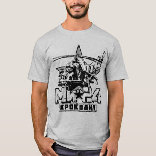 Camiseta Mi-24 helicóptero soviético