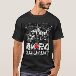 Camiseta Mi-24 helicóptero soviético
