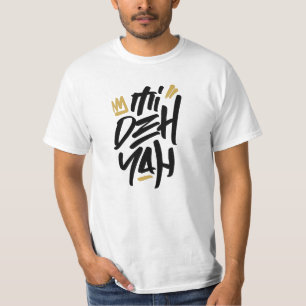 Camiseta Mi Deh Yah Rasta Dizendo Grafite Estilo Reggae