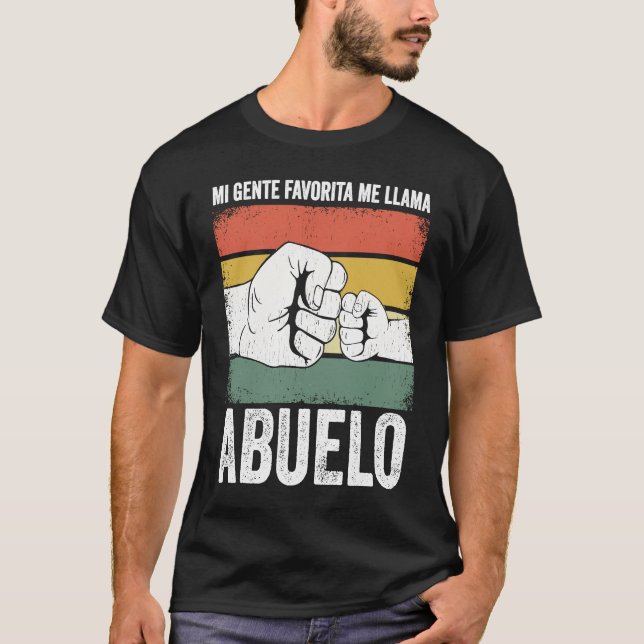 Camiseta Mi Gente Favorita Me Llama Abuelo divertido Día de (Frente)