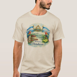 Camiseta Mi Tierra Honduras Tropical Art Tee