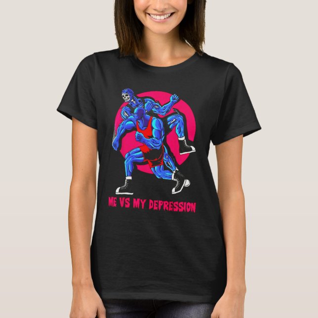 Camiseta Mi Vs Meu Corpo De Levantamento De Peso Da Malhaçã (Frente)