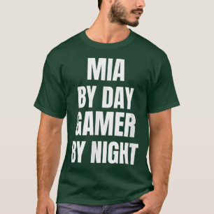 Camiseta Mia By Day Gamer Por Noite