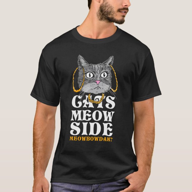 Camiseta Miado dos Gatos Lado Meowbowdah (Frente)