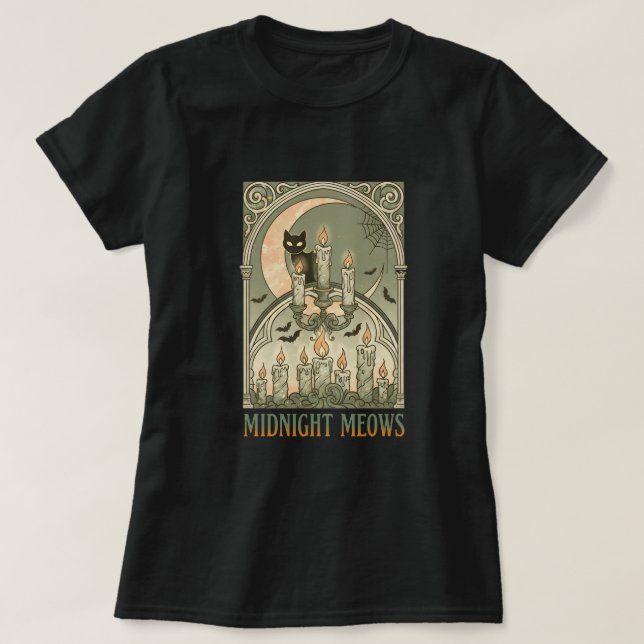 CAMISETA MIADOS DE MEIA-NOITE (Frente do Design)