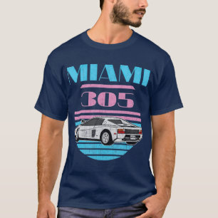Camiseta Miami 305 Vintage Florida City Beach 80