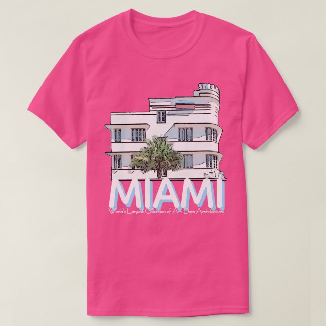 CAMISETA MIAMI ART DECO (Frente do Design)