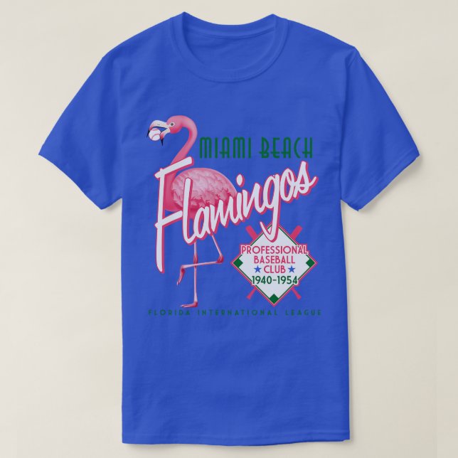 Camiseta Miami Beach Flamingos (Frente do Design)