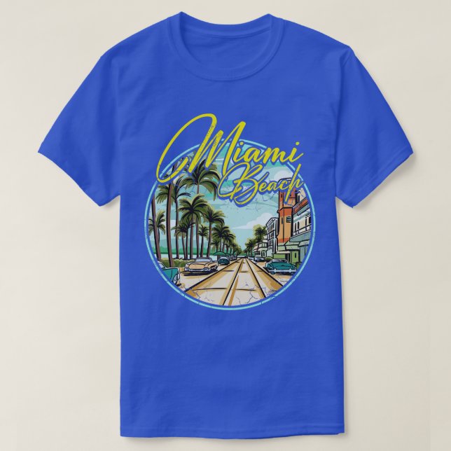 Camiseta Miami Beach Flórida (Frente do Design)