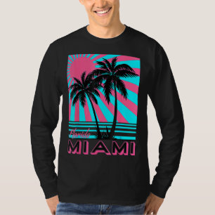 Camiseta Miami Beach Florida Palm Trees