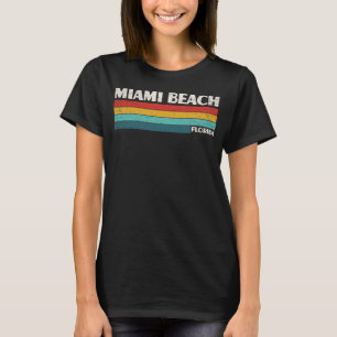 Camiseta Miami Beach Florida Retro Love 70s Vintage Graphic