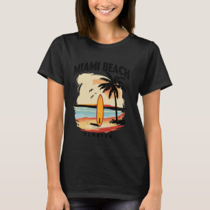 Camiseta Miami Beach Florida Surfboard Men