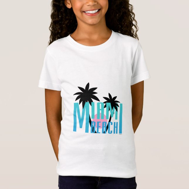 Camiseta Miami Beach, Florida, tipografia legal (Frente)