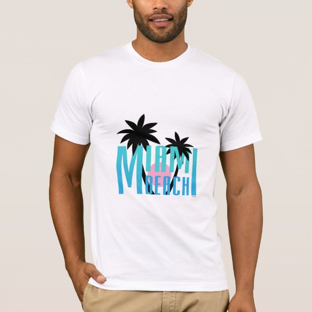 Camiseta Miami Beach, Flórida, Tipografia Legal (Frente)