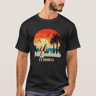 Camiseta Miami Beach Souvenirs Flórida I Love Miami Vacatio