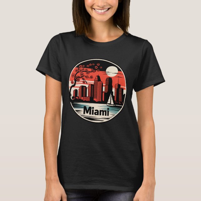 Camiseta Miami City Florida USA (Frente)