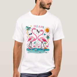 Camiseta Miami Flamingo Paradise