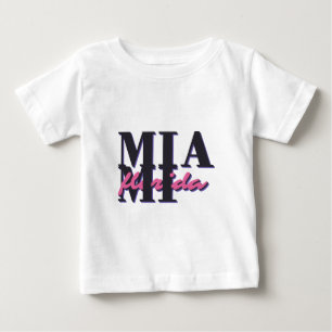 Camiseta Miami Flórida - Gráfico da Tipografia Retroativa