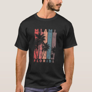 Camiseta Miami Florida Palm Trees Beach Summer Vacin