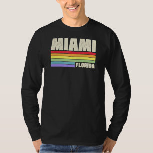 Camiseta Miami Florida Pride Rainbow Flag Orgulho gay Merch