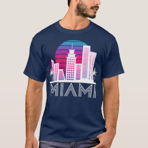 Camiseta Miami Flórida Skyline EUA Sul Viagem Tropical
