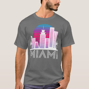 Camiseta Miami Flórida Skyline EUA Sul Viagem Tropical