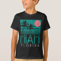 Miami Florida Vintage Retro Palm Trees Beach Summe
