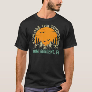 Camiseta Miami Gardens, Flórida - Explorar O Prem Do Exteri