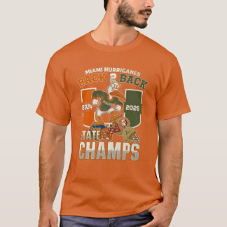 Camiseta Miami Hurricanes back to back 2025 friend