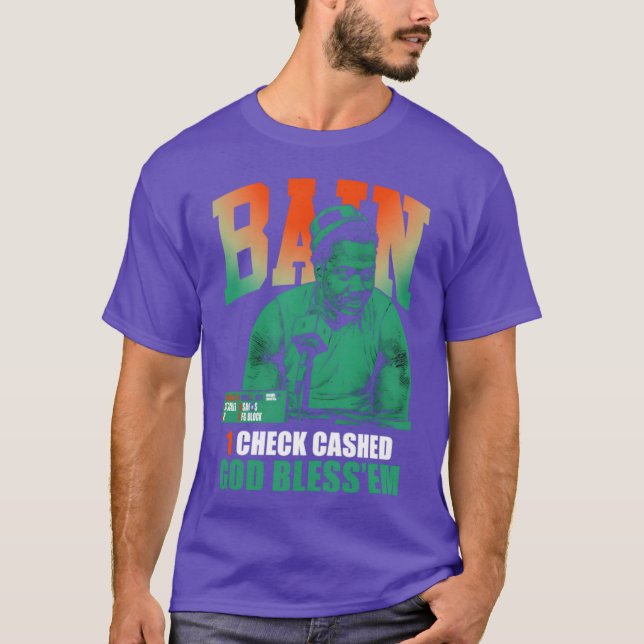 Camiseta Miami Hurricanes Rueben Bain Jr 1 Check Cashed God (Frente)