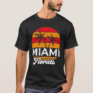 Camiseta Miami Lover Tropical Summer FL Lover Retro Flórida
