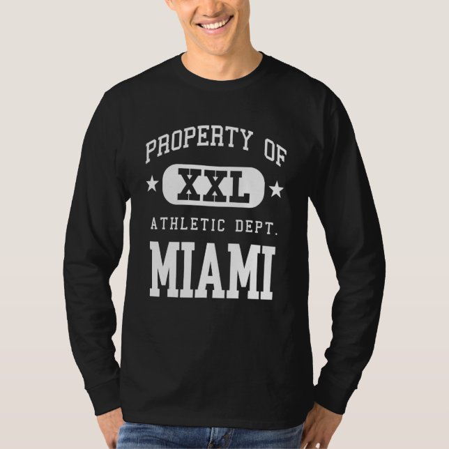 Camiseta Miami XXL Athletic School Property (Frente)