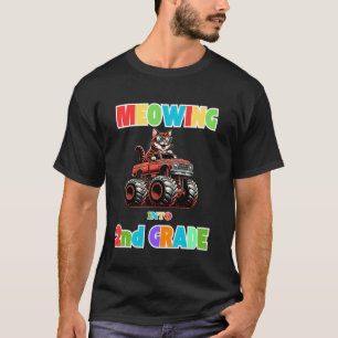 Camiseta Miando na 2ª Série Caminhão Monstro de Gato de Vol