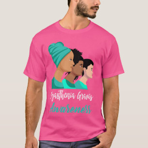 Camiseta Miastenia Gravis Apoio à Sensibilização Mulheres F