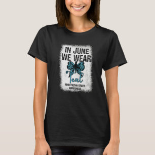 Camiseta Miastenia Gravis Consciência Em Junho Vestimos Tea