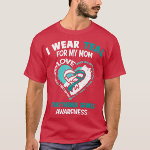 Camiseta Miastenia Gravis Consciência Eu Visto Teal Para Mi